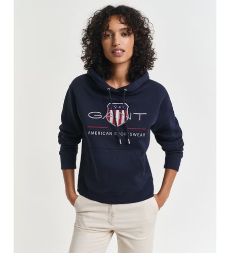 Til kvinder. 4200276 Archive Shield Sweatshirt med hætte navy (L), Casual, Bomuld - Gant - Modalova