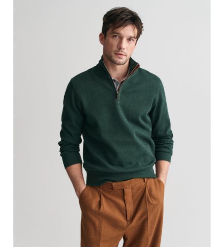 Til mænd. 2068028 Sacker Rib sweatshirt med halv lynlås (S), Casual, Bomuld - Gant - Modalova