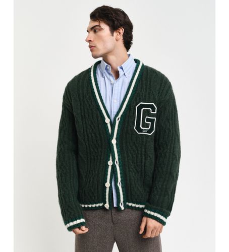 Til mænd. 8040204 Strikket cardigan med sæsonbestemt G (S), Casual, Bomuld - Gant - Modalova