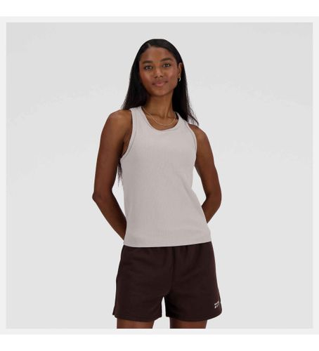 Til kvinder. WT33536 Linear Heritage T-shirt lyserød (L), Casual, Sport, , Bomuld, Multisport, Uden ærmer/stropper - New Balance - Modalova