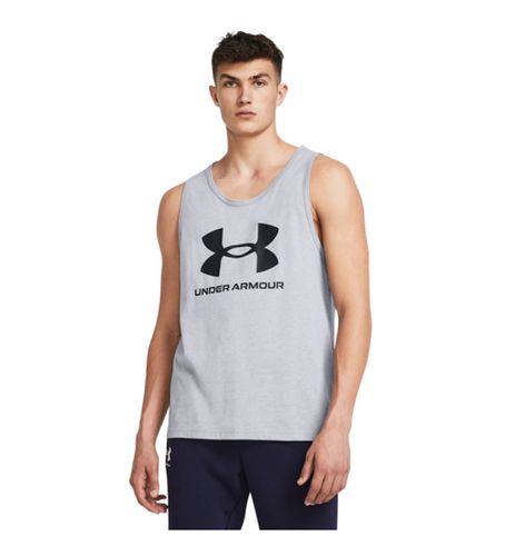 Til mænd. 1382883 Sportstyle Logo T-shirt (M), Bomuld, Løb, Multisport, Uden ærmer/stropper - Under Armour - Modalova