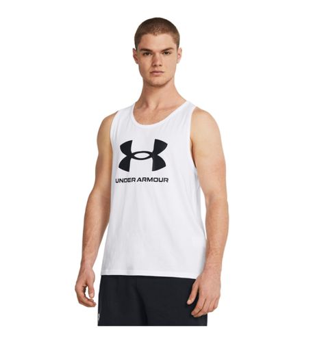 Til mænd. 1382883 Sportstyle Logo T-shirt (S/M), Bomuld, Løb, Multisport, Uden ærmer/stropper - Under Armour - Modalova