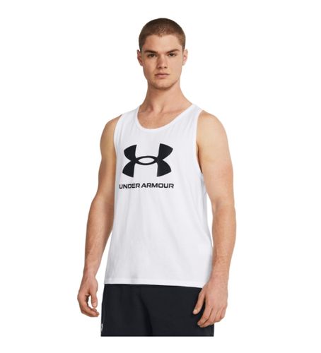 Til mænd. 1382883 Sportstyle Logo T-shirt (XL), Bomuld, Løb, Multisport, Uden ærmer/stropper - Under Armour - Modalova