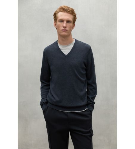 Til mænd. MCMGAKNFERRO0666W24-338 Ferro-jumper mørkegrå (S), Casual, Bæredygtig, Genbrugsuld - ECOALF - Modalova