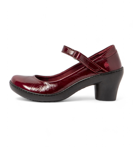 Til kvinder. 114404670003_008 Lædersko 1440 bordeaux (40), 5-8 cm, Spænder, Casual, Burgund - Art - Modalova