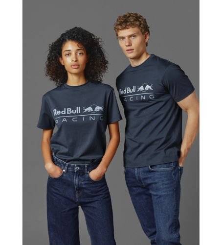 Unisex. RU500005 Driver T-shirt med logotryk navy (S), Casual, Bomuld, Korte ærmer - Red Bull Racing x Pepe Jeans - Modalova