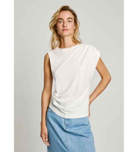 Til kvinder. PL505960 Fleurine T-shirt (XL), Casual, Bomuld, Korte ærmer, Bæredygtig - Pepe Jeans - Modalova