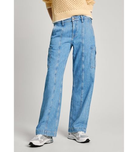 Til kvinder. PL204715 Jeans Loose St Hw Worker (25/30), Casual, Bomuld, Denim, Bæredygtig - Pepe Jeans - Modalova