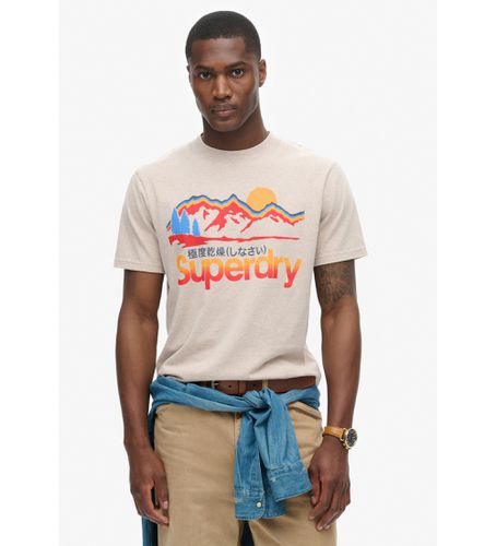 Til mænd. M1012020A Great Outdoors grafisk t-shirt (XXL), Casual, Korte ærmer, Økologisk bomuld, Bæredygtig - Superdry - Modalova