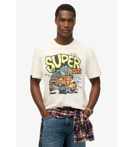 Til mænd. M1012026A Dragnut Odd Rods T-shirt off white (XXL), , Casual, Bomuld, Korte ærmer - Superdry - Modalova