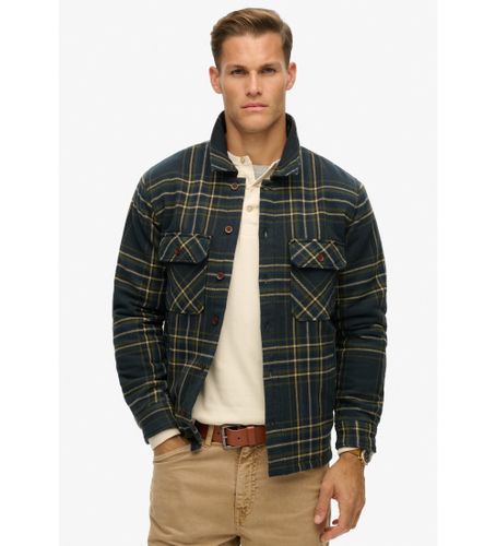 Til mænd. M4010902A Quiltet skjorte med overskudstern (XXL), Casual, Bomuld, Lange ærmer - Superdry - Modalova