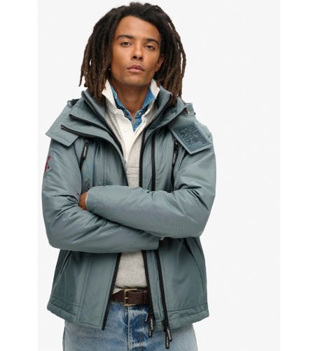 Til mænd. M5011921A Vindjakke med hætte Mountain blue (XXL), , Casual, Genanvendt polister, Bæredygtig - Superdry - Modalova