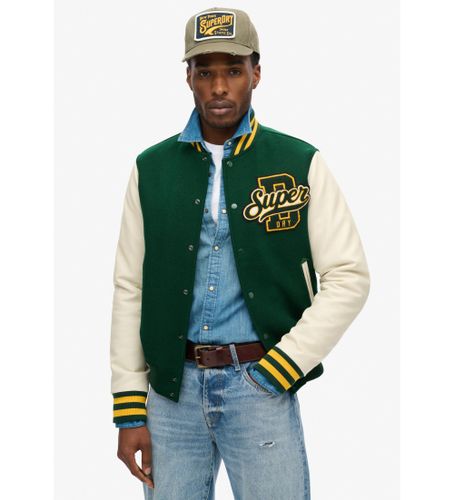 Til mænd. M5011943A Varsity bomberjakke i uld (XXL), Casual, Polyester - Superdry - Modalova