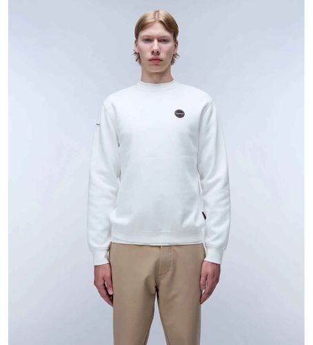 Til mænd. NP0A4I1C Badge-trøje (XXL), Casual, Bomuld - Napapijri - Modalova
