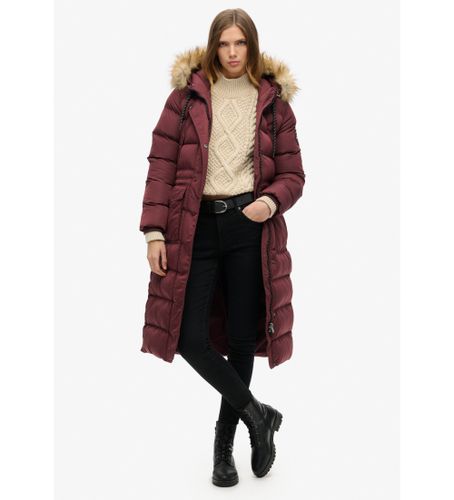Til kvinder. W5011788A Everest kunstpelsfrakke (S), Casual, Genanvendt polister, Bæredygtig - Superdry - Modalova