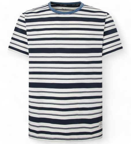 Til mænd. PM509380 Cape T-shirt , (XXL), Casual, Bomuld, Korte ærmer - Pepe Jeans - Modalova