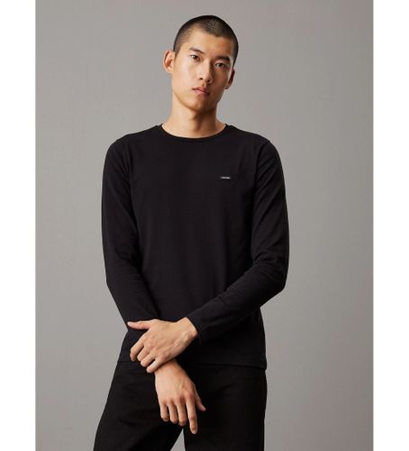 Til mænd. K10K112725 Langærmet slim fit t-shirt (L), Casual, Bomuld, Lange ærmer - Calvin Klein - Modalova