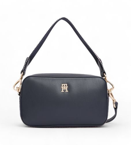 Til kvinder. AW0AW17332 Distinct skuldertaske navy (OSFA), Casual, Polyuretan - Tommy Hilfiger - Modalova