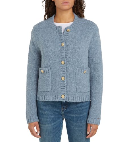 Til kvinder. WW0WW44473 Jakke Guldblå (L), Casual, Bomuld - Tommy Hilfiger - Modalova