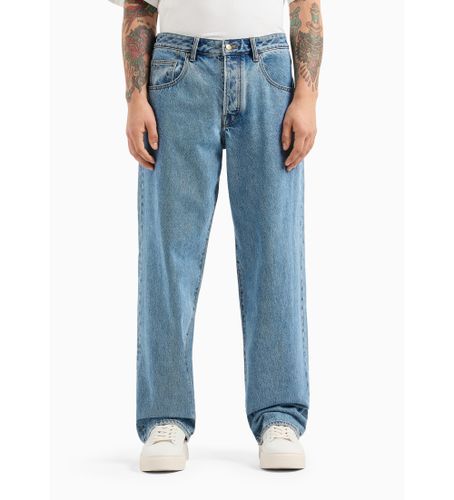 Til mænd. 6DZJ83Z1ZSZ25EV J83 baggy jeans i denim, lys indigoblå (38), Casual, Bomuld - Armani Exchange - Modalova