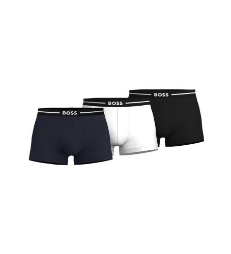 Til mænd. 50510687 Pakke med 3 boxershorts navy, , (S), Afslappet, Bomuld, Blå - BOSS - Modalova