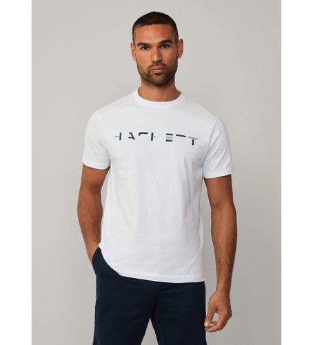Til mænd. HM500870 T-shirt med logo (M), Casual, Bomuld, Korte ærmer - Hackett London - Modalova