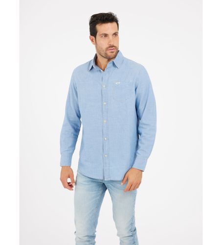 Til mænd. M5GH44D5N41 Ronnie skjorte (S), Casual, Bomuld, Lange ærmer - Guess - Modalova