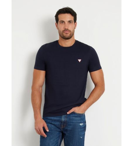 Til mænd. M2YI36I3Z14 T-shirt logo triangle small navy (XS), Casual, Bomuld, Korte ærmer - Guess - Modalova