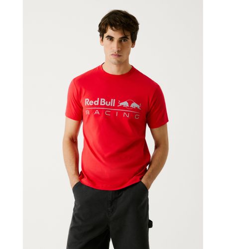 Til mænd. RM500016 T-shirt med logotryk (M), Casual, Bomuld, Korte ærmer - Red Bull Racing x Pepe Jeans - Modalova