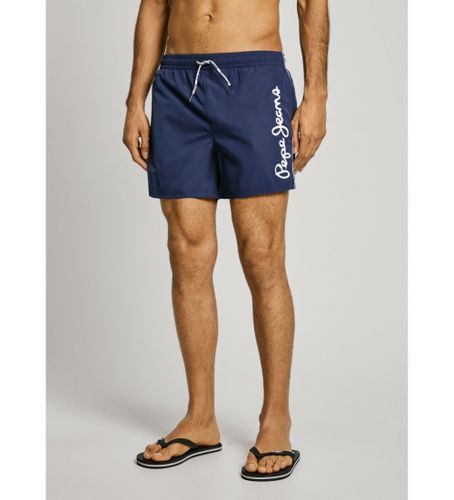 Til mænd. PMB10419 Navy logo-badedragt (S), Badetøj, Genanvendt polister, Bæredygtig - Pepe Jeans - Modalova