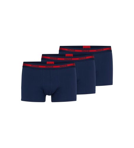 Til mænd. 50492375 3 pakker Triplet Planet navy boxershorts (L), Afslappet, Bomuld - HUGO - Modalova