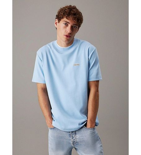 Til mænd. J30J327234 Kortærmet t-shirt med logo, (XL), Casual, Korte ærmer, Økologisk bomuld, Bæredygtig - Calvin Klein Jeans - Modalova
