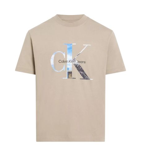 Til mænd. J30J327483 kortærmet t-shirt med monogram (S), Casual, Korte ærmer, Økologisk bomuld, Bæredygtig - Calvin Klein Jeans - Modalova