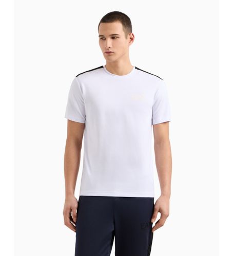 Til mænd. 7M000299_AF13739 Label T-shirt (S), Casual, Viscose, Korte ærmer - EA7 - Modalova