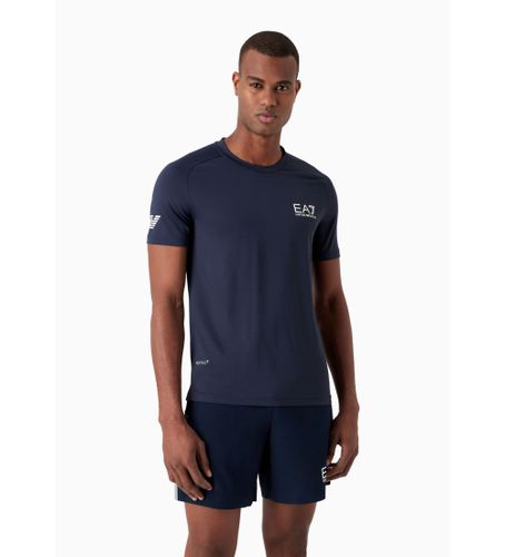 Til mænd. 8NPT22_PJEMZ Tennis Pro Navy T-shirt (L), Casual, Sport, Multisport, Polyester, Korte ærmer - EA7 - Modalova