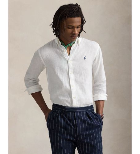 Til mænd. 710966294003 Custom Fit hørskjorte (S), Casual, Linned, Lange ærmer - Polo Ralph Lauren - Modalova