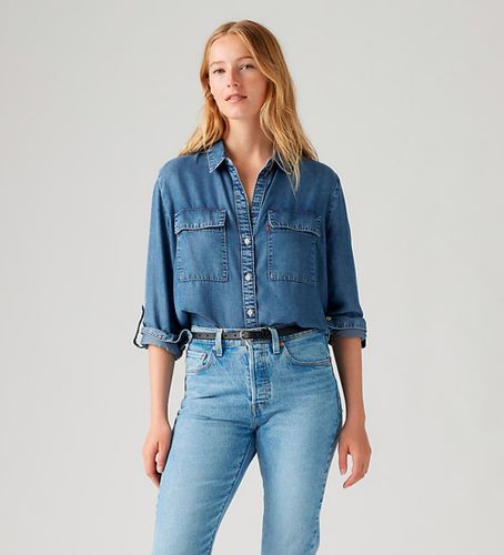 Til kvinder. A7467-0009 Doreen Utility-skjorte (S), Casual, Lange ærmer, Lyocell - Levi's - Modalova