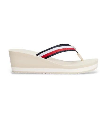 Til kvinder. FW0FW08520 Corporate kilehælssandaler (36), 5-8 cm, Ingen, Casual - Tommy Hilfiger - Modalova