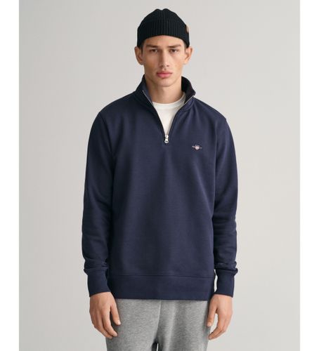 Til mænd. 2008005 Shield sweatshirt med halv lynlås navy (S), Casual, Bomuld, Lange ærmer - Gant - Modalova