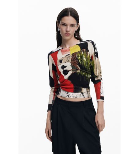 Til kvinder. 25SWJF27 Jumper designet af Mr. Christian Lacroix multicolour (M), Casual, , Bomuld, Lange ærmer - Desigual - Modalova