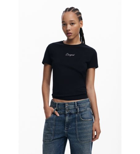 Til kvinder. 25SWTK15 T-shirt Paraná (M), Casual, Bomuld, Korte ærmer - Desigual - Modalova