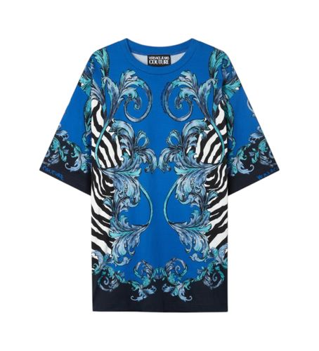 Til mænd. 78GAH6XA-JS464 zebra-T-shirt (S), Casual, Bomuld, Korte ærmer - Versace Jeans Couture - Modalova