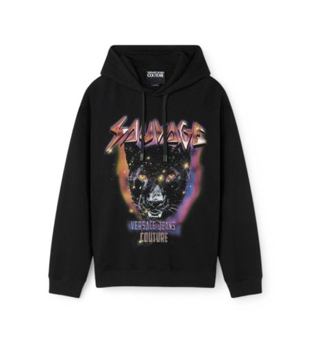 Til mænd. 78GAIC04-CF00C Løstsiddende Sauvage-sweatshirt med hætte (S), Casual, Bomuld - Versace Jeans Couture - Modalova