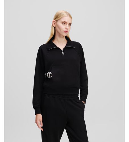 Til kvinder. A1W20058 trøje i polo-stil (XS), Casual, Bomuld - Karl Lagerfeld - Modalova