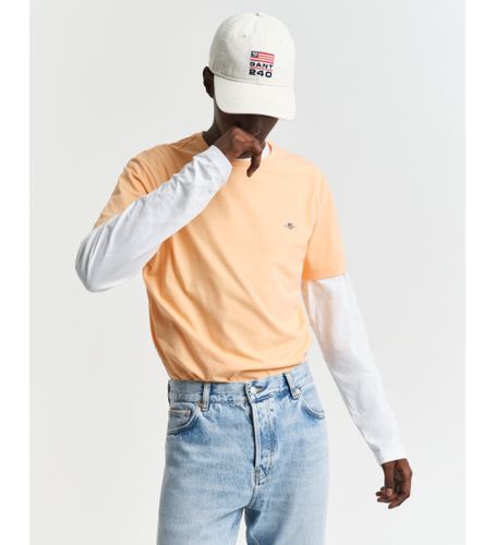 Til mænd. 2003184 T-shirt Regular Fit Shield (L), Casual, Bomuld, Korte ærmer - Gant - Modalova