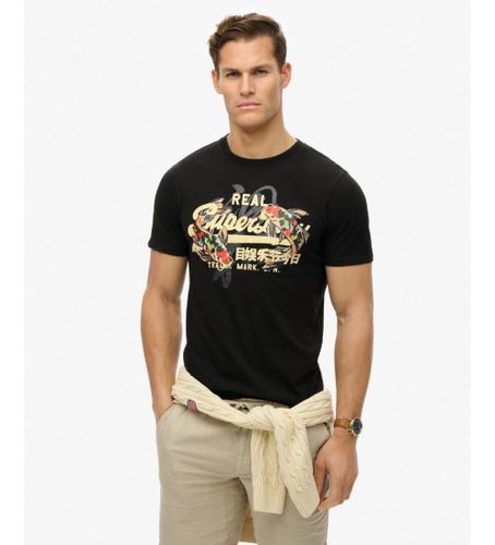 Til mænd. M1012111A Rokyo Relaxed T-shirt (L), Casual, Korte ærmer, Økologisk bomuld, Bæredygtig - Superdry - Modalova