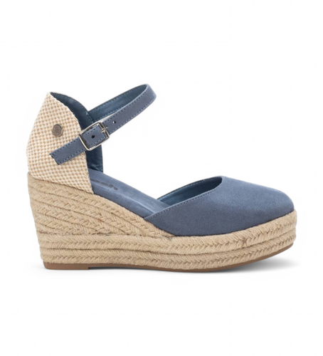Til kvinder. 17264404-JEANS Espadriller 172644 (37), 5-8 cm, Spænder, Casual - Refresh - Modalova