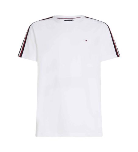 Til mænd. MW0MW38632 Global kortærmet T-shirt (L), Casual, Korte ærmer, Økologisk bomuld, Bæredygtig - Tommy Hilfiger - Modalova