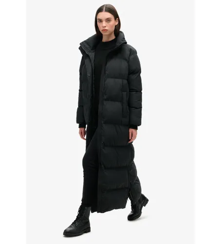 Til kvinder. W5011800A Lang quiltet frakke (S), Casual, Genanvendt polister, Bæredygtig - Superdry - Modalova