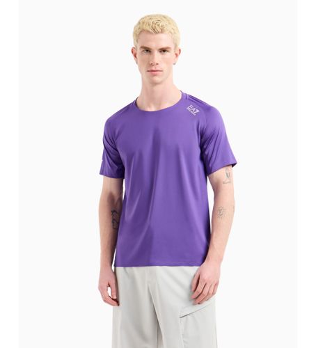 Til mænd. 7M000064_AF13802 Dynamic Athlete T-shirt med rund hals i teknisk Ventus7-stof, (3XL), Casual, Polyester, Korte ærmer - EA7 - Modalova